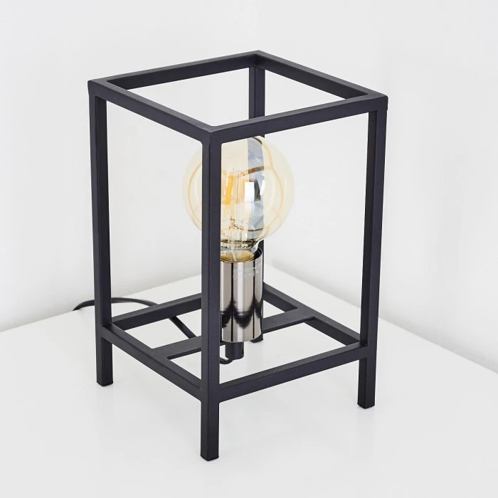 Hofstein Flambeau Tischleuchte Schwarz, 1-flammig 7 Hofstein Flambeau Tischleuchte Schwarz, 1-flammig – Bild 5