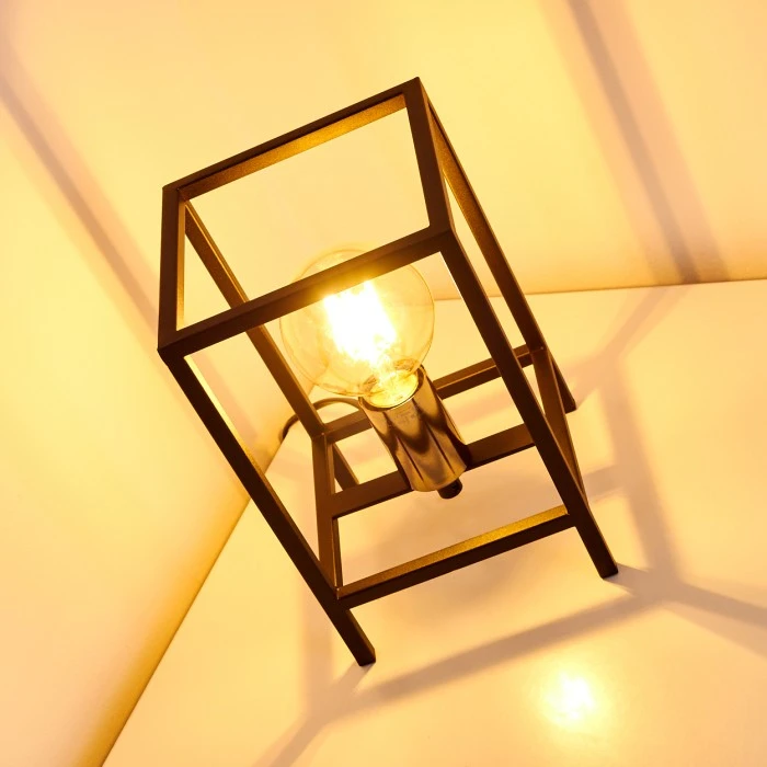 Hofstein Flambeau Tischleuchte Schwarz, 1-flammig 9 Hofstein Flambeau Tischleuchte Schwarz, 1-flammig – Bild 7