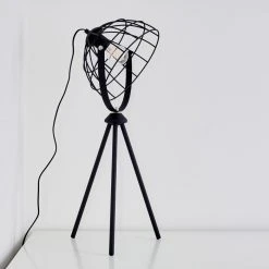 Hofstein Flambeau Tischleuchte Schwarz, 1-flammig -Günstiges Tischlampen Geschäft flambeau tischleuchte h3353257 13