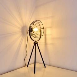 Hofstein Flambeau Tischleuchte Schwarz, 1-flammig -Günstiges Tischlampen Geschäft flambeau tischleuchte h3353257 3