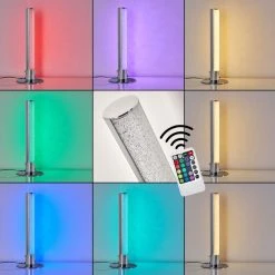 Hofstein Flaut RGB Tischleuchte LED Chrom, 1-flammig, Fernbedienung, Farbwechsler 32 Hofstein Flaut RGB Tischleuchte LED Chrom, 1-flammig, Fernbedienung, Farbwechsler -Günstiges Tischlampen Geschäft flaut rgb tischleuchte h3273753 do1 2
