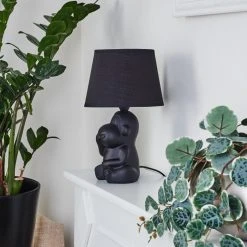 Hofstein Fontaine Tischleuchte Schwarz, 1-flammig -Günstiges Tischlampen Geschäft fontaine tischleuchte h3454787 11