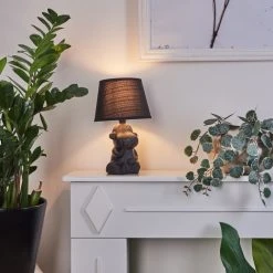 Hofstein Fontaine Tischleuchte Schwarz, 1-flammig -Günstiges Tischlampen Geschäft fontaine tischleuchte h3454787 6