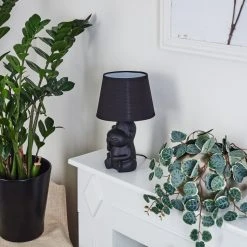 Hofstein Fontaine Tischleuchte Schwarz, 1-flammig -Günstiges Tischlampen Geschäft fontaine tischleuchte h3454787 9