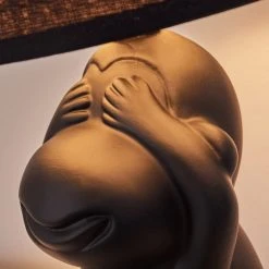 Hofstein Fontaine Tischleuchte Schwarz, 1-flammig -Günstiges Tischlampen Geschäft fontaine tischleuchte h3455364 10