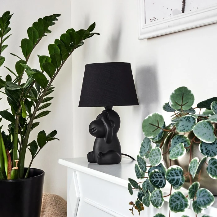 Hofstein Fontaine Tischleuchte Schwarz, 1-flammig 14 Hofstein Fontaine Tischleuchte Schwarz, 1-flammig – Bild 12