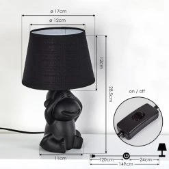 Hofstein Fontaine Tischleuchte Schwarz, 1-flammig 18 Hofstein Fontaine Tischleuchte Schwarz, 1-flammig -Günstiges Tischlampen Geschäft fontaine tischleuchte h3455371 3