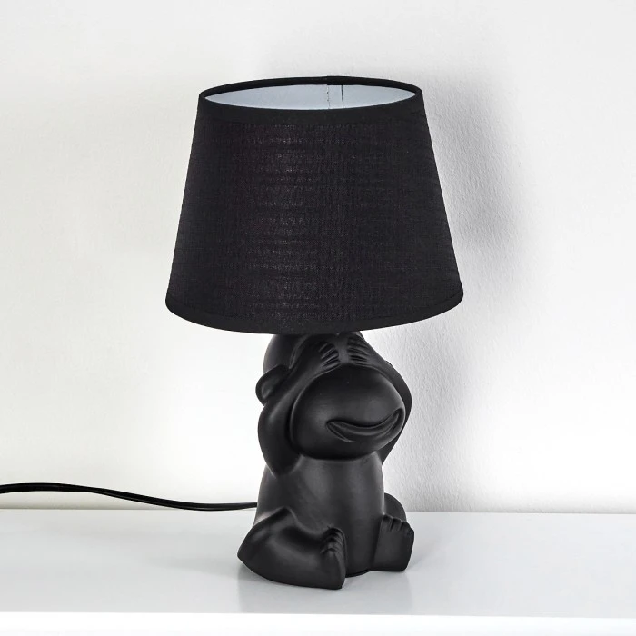 Hofstein Fontaine Tischleuchte Schwarz, 1-flammig 10 Hofstein Fontaine Tischleuchte Schwarz, 1-flammig – Bild 8