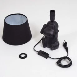 Hofstein Fontaine Tischleuchte Schwarz, 1-flammig -Günstiges Tischlampen Geschäft fontaine tischleuchte h3455401 4