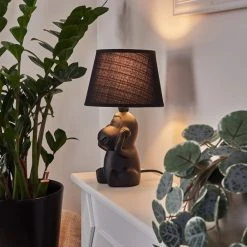 Hofstein Fontaine Tischleuchte Schwarz, 1-flammig -Günstiges Tischlampen Geschäft fontaine tischleuchte h3455401 8