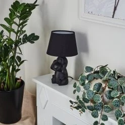 Hofstein Fontaine Tischleuchte Schwarz, 1-flammig -Günstiges Tischlampen Geschäft fontaine tischleuchte h3455401 9