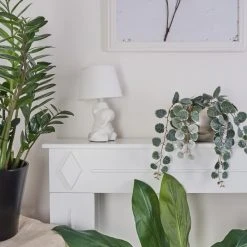 Hofstein Fontaine Tischleuchte Weiß, 1-flammig -Günstiges Tischlampen Geschäft fontaine tischleuchte h3455425 1