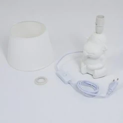 Hofstein Fontaine Tischleuchte Weiß, 1-flammig -Günstiges Tischlampen Geschäft fontaine tischleuchte h3455425 4