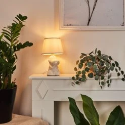 Hofstein Fontaine Tischleuchte Weiß, 1-flammig -Günstiges Tischlampen Geschäft fontaine tischleuchte h3455425 6