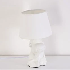 Hofstein Fontaine Tischleuchte Weiß, 1-flammig -Günstiges Tischlampen Geschäft fontaine tischleuchte h3455425 7