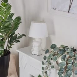 Hofstein Fontaine Tischleuchte Weiß, 1-flammig -Günstiges Tischlampen Geschäft fontaine tischleuchte h3455425 9