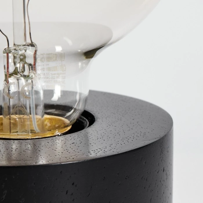 Hofstein Fontannes Tischleuchte Schwarz, 1-flammig 5 Hofstein Fontannes Tischleuchte Schwarz, 1-flammig – Bild 3