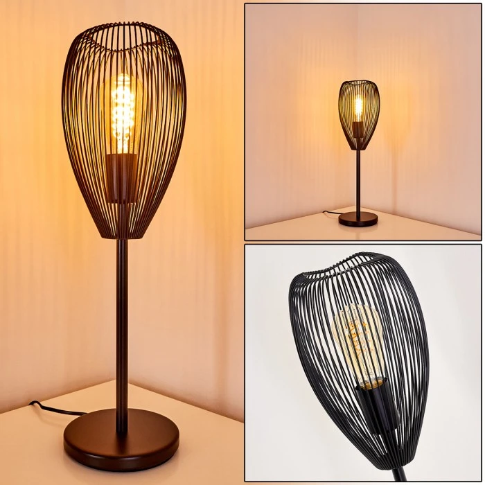 Hofstein Forel Tischleuchte Schwarz, 1-flammig 3 Hofstein Forel Tischleuchte Schwarz, 1-flammig