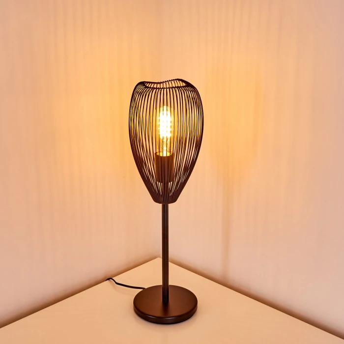 Hofstein Forel Tischleuchte Schwarz, 1-flammig 9 Hofstein Forel Tischleuchte Schwarz, 1-flammig – Bild 7