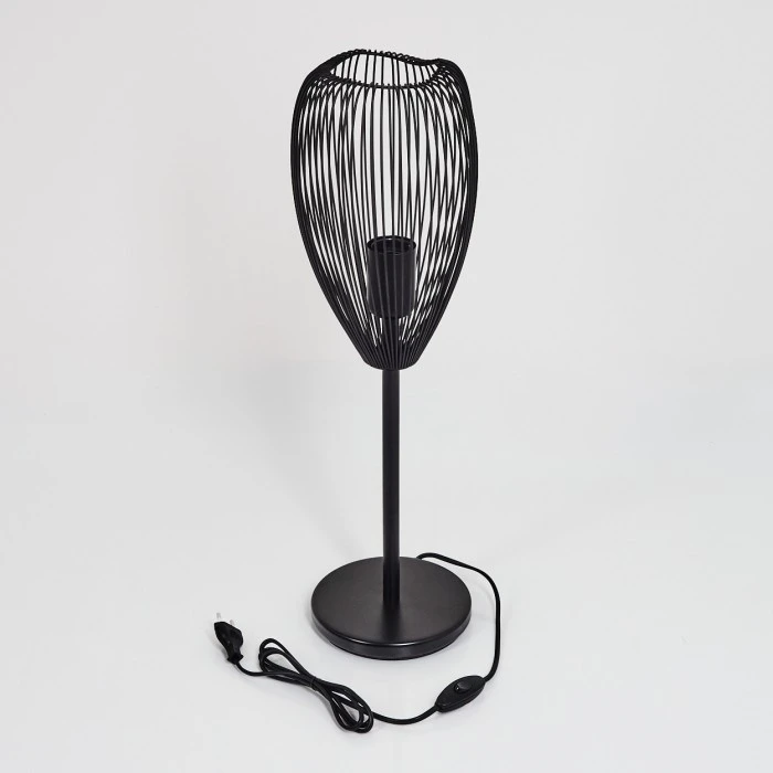 Hofstein Forel Tischleuchte Schwarz, 1-flammig 7 Hofstein Forel Tischleuchte Schwarz, 1-flammig – Bild 5