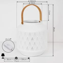 Hofstein Forrnes Tischleuchte Weiß, Beige, 1-flammig 16 Hofstein Forrnes Tischleuchte Weiß, Beige, 1-flammig -Günstiges Tischlampen Geschäft forrnes tischleuchte h3410066 3