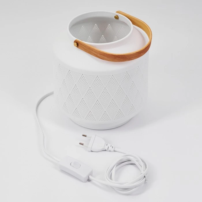 Hofstein Forrnes Tischleuchte Weiß, Beige, 1-flammig 7 Hofstein Forrnes Tischleuchte Weiß, Beige, 1-flammig – Bild 5