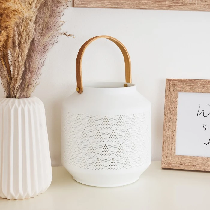 Hofstein Forrnes Tischleuchte Weiß, Beige, 1-flammig 12 Hofstein Forrnes Tischleuchte Weiß, Beige, 1-flammig – Bild 10