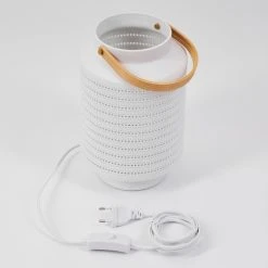 Hofstein Forrnes Tischleuchte Weiß, Beige, 1-flammig -Günstiges Tischlampen Geschäft forrnes tischleuchte h3410080 4