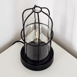 Hofstein Fortymile Tischleuchte Schwarz, 1-flammig -Günstiges Tischlampen Geschäft fortymile tischleuchte h3352250 5