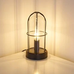 Hofstein Fortymile Tischleuchte Schwarz, 1-flammig -Günstiges Tischlampen Geschäft fortymile tischleuchte h3352250 8