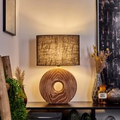 Hofstein Francillon Tischleuchte Chrom, Braun, Holzoptik, 1-flammig 18 Hofstein Francillon Tischleuchte Chrom, Braun, Holzoptik, 1-flammig -Günstiges Tischlampen Geschäft francillon tischleuchte h3615119 6