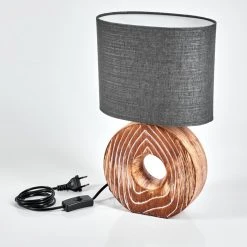 Hofstein Francillon Tischleuchte Chrom, Braun, Holzoptik, 1-flammig 16 Hofstein Francillon Tischleuchte Chrom, Braun, Holzoptik, 1-flammig -Günstiges Tischlampen Geschäft francillon tischleuchte h3616239 4