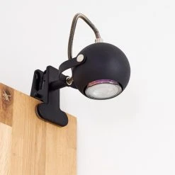 Hofstein Gadmen Klemmleuchte Chrom, Schwarz, 1-flammig -Günstiges Tischlampen Geschäft gadmen klemmleuchte h3362792 10