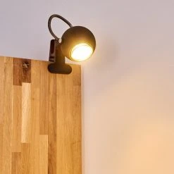 Hofstein Gadmen Klemmleuchte Chrom, Schwarz, 1-flammig -Günstiges Tischlampen Geschäft gadmen klemmleuchte h3362792 5