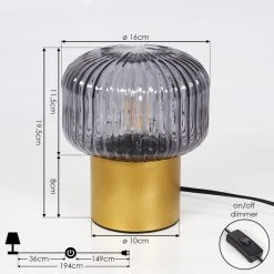 Hofstein Gallo Tischleuchte Messing, Gold, 1-flammig -Günstiges Tischlampen Geschäft gallo tischleuchte h3407431 3