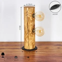 Hofstein Garrata Tischleuchte Schwarz, Naturfarben, 2-flammig 17 Hofstein Garrata Tischleuchte Schwarz, Naturfarben, 2-flammig -Günstiges Tischlampen Geschäft garrata tischleuchte h3445150 3