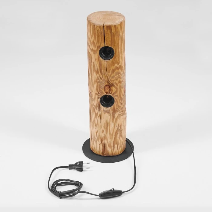 Hofstein Garrata Tischleuchte Schwarz, Naturfarben, 2-flammig 7 Hofstein Garrata Tischleuchte Schwarz, Naturfarben, 2-flammig – Bild 5