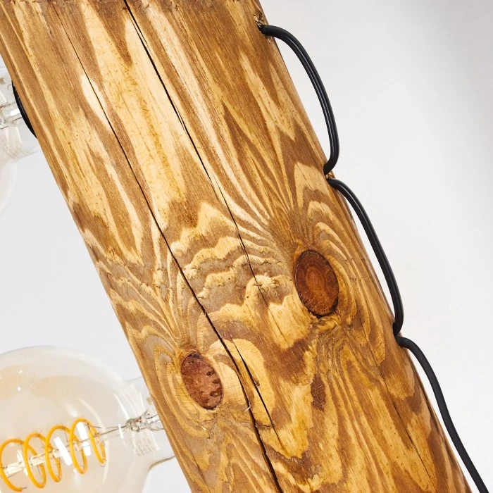 Hofstein Garrata Tischleuchte Schwarz, Naturfarben, 2-flammig 8 Hofstein Garrata Tischleuchte Schwarz, Naturfarben, 2-flammig – Bild 6