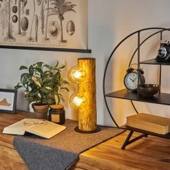 Hofstein Garrata Tischleuchte Schwarz, Naturfarben, 2-flammig 20 Hofstein Garrata Tischleuchte Schwarz, Naturfarben, 2-flammig -Günstiges Tischlampen Geschäft garrata tischleuchte h3445150 6