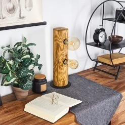 Hofstein Garrata Tischleuchte Schwarz, Naturfarben, 2-flammig 23 Hofstein Garrata Tischleuchte Schwarz, Naturfarben, 2-flammig -Günstiges Tischlampen Geschäft garrata tischleuchte h3445150 9