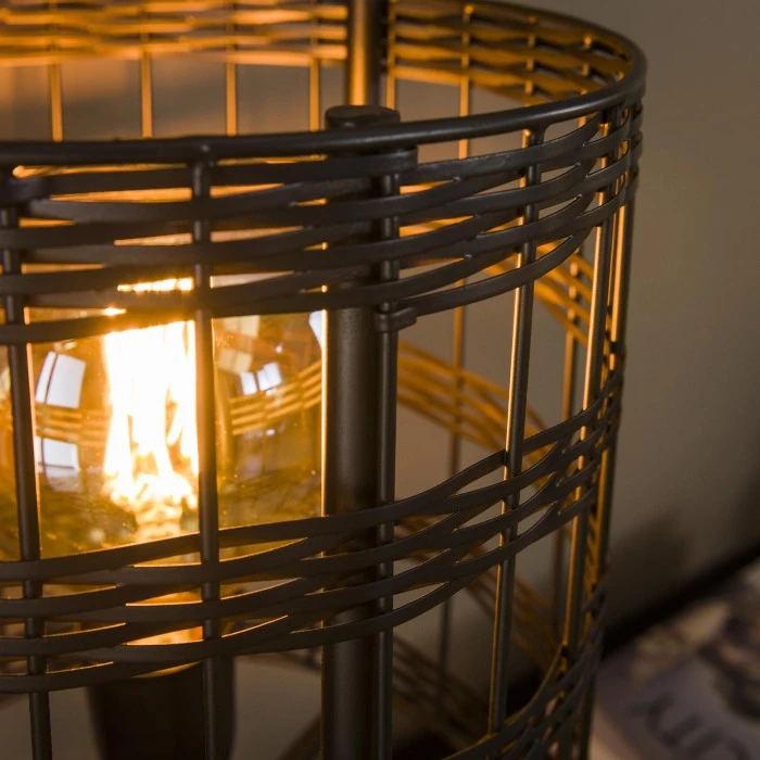 Hofstein Gastona Tischleuchte Nickel-Matt, Schwarz, 1-flammig 5 Hofstein Gastona Tischleuchte Nickel-Matt, Schwarz, 1-flammig – Bild 3