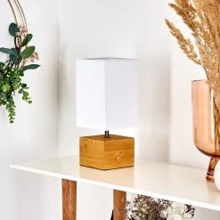 Hofstein Geneva Tischleuchte Holz hell, 1-flammig -Günstiges Tischlampen Geschäft geneva tischleuchte h3386927 11