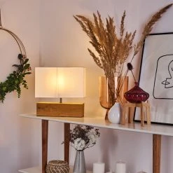 Hofstein Geneva Tischleuchte Holz hell, 1-flammig -Günstiges Tischlampen Geschäft geneva tischleuchte h3386941 6