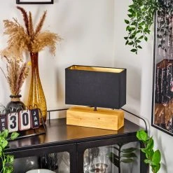 Hofstein Geneva Tischleuchte Naturfarben, 1-flammig -Günstiges Tischlampen Geschäft geneva tischleuchte h3564523 1