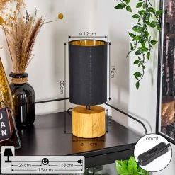 Hofstein Geneva Tischleuchte Naturfarben, 1-flammig -Günstiges Tischlampen Geschäft geneva tischleuchte h3564554 3