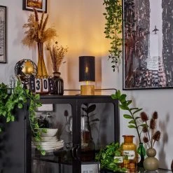 Hofstein Geneva Tischleuchte Naturfarben, 1-flammig -Günstiges Tischlampen Geschäft geneva tischleuchte h3564554 8