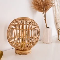 Hofstein Geubus Tischleuchte Hellbraun, 1-flammig -Günstiges Tischlampen Geschäft geubus tischleuchte h3378502 12