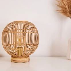 Hofstein Geubus Tischleuchte Hellbraun, 1-flammig -Günstiges Tischlampen Geschäft geubus tischleuchte h3378502 8