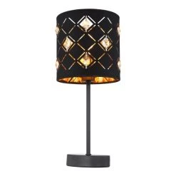 Globo ABBEY Tischleuchte Schwarz, 1-flammig 10 Globo ABBEY Tischleuchte Schwarz, 1-flammig -Günstiges Tischlampen Geschäft globo abbey tischleuchte 15448t 2