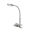 GLOBO DENIZ Klemmleuchte LED Nickel-Matt, Chrom, 1-flammig -Günstiges Tischlampen Geschäft globo deniz klemmleuchte 24122k 0